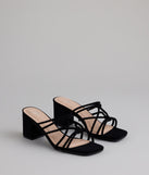 Tied To The Moment Block Heel Mules