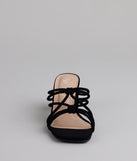 Tied To The Moment Block Heel Mules