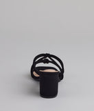 Tied To The Moment Block Heel Mules