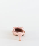 Sweetest Thing Bow Kitten Heel Mules