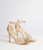 Radiant Night Rhinestone Metallic Stiletto Heels
