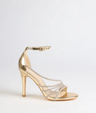 Radiant Night Rhinestone Metallic Stiletto Heels