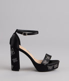 Butterfly Kisses Platform Block Heels