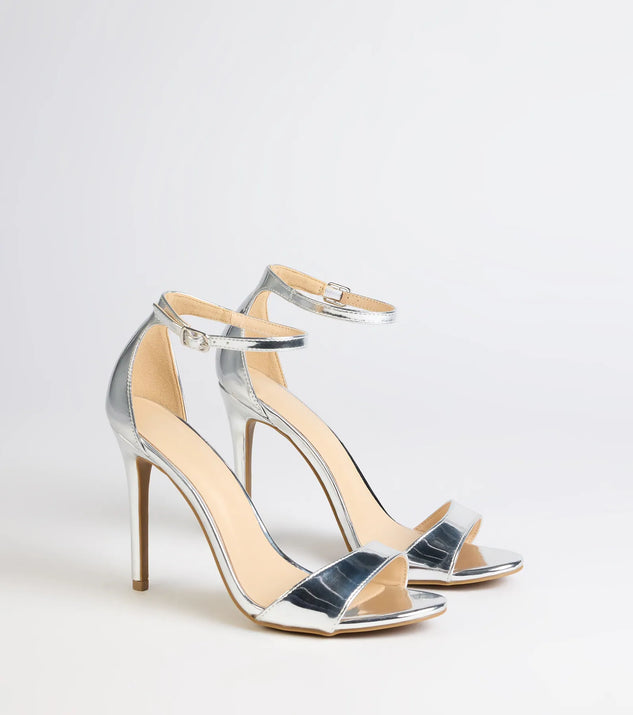 Glam Steps Metallic Stiletto Heels
