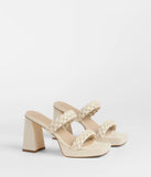 Social Season Braided Strap Mules