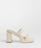 Social Season Braided Strap Mules
