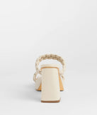 Social Season Braided Strap Mules