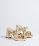 Social Season Braided Strap Mules