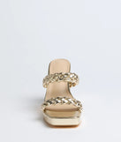 Social Season Braided Strap Mules