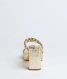 Social Season Braided Strap Mules