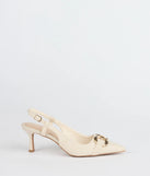 Summer Fave Linen Slingback Stiletto Pumps