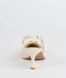 Summer Fave Linen Slingback Stiletto Pumps