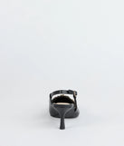Trendy Buckle Slingback Stiletto Pumps