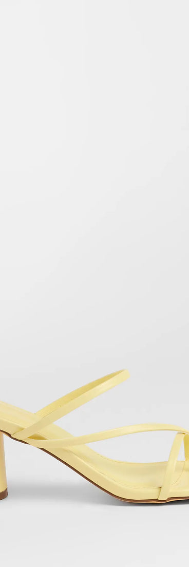 So Much Personality Strappy Block Heels