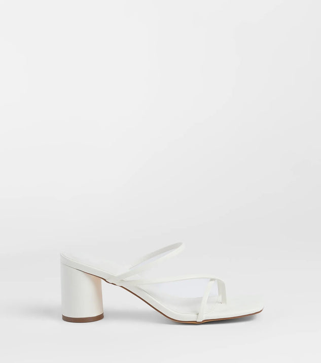 So Much Personality Strappy Block Heels