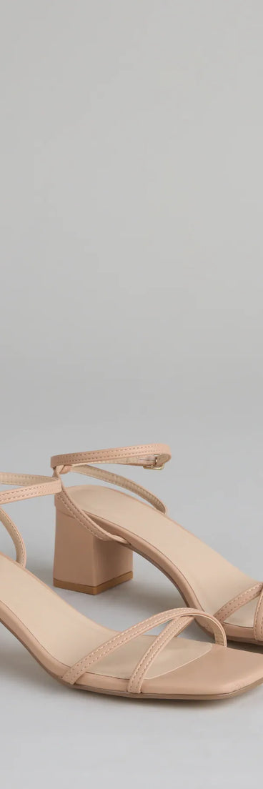 On Repeat Strappy Block Heels