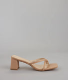Can’t Talk, Busy Strutting Block Heel Mules