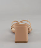 Can’t Talk, Busy Strutting Block Heel Mules