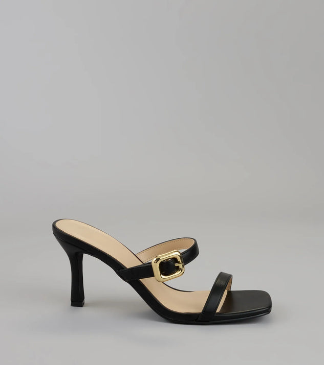 Shop Windsor Booked and Buckled Mule Heels Online – Trendy & Affordable Fashion - Image 2