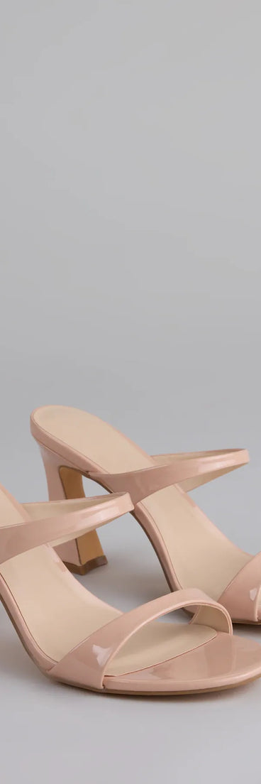 Style made simple with the Chic Strut Strappy Block Heel Mules in nude, trendy women’s shoes that take your outfit from basic to bold in one step.