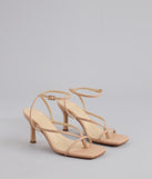 Strut Factor Thong Strappy Stiletto Heels