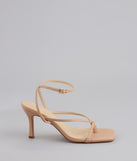 Strut Factor Thong Strappy Stiletto Heels