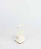Chic Buckle Strap Sling-Back Stiletto Pumps