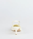 Chic Buckle Strap Sling-Back Stiletto Pumps