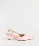 Turn heads in the Keep It Chic Kitten Heel Pumps, pink heels showcasing a fresh trend or stylish detail made to elevate your full Windsor fit.