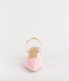 Turn heads in the Keep It Chic Kitten Heel Pumps, pink heels showcasing a fresh trend or stylish detail made to elevate your full Windsor fit.