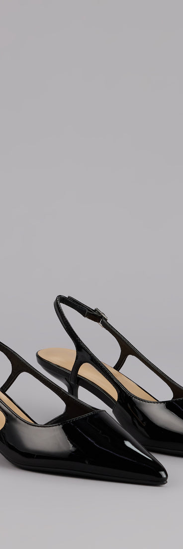 Keep It Chic Kitten Heel Pumps