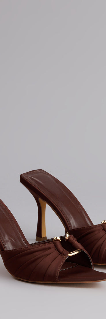 Touch Of Drama Stiletto Mules