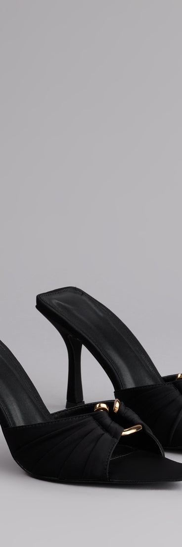 Touch Of Drama Stiletto Mules