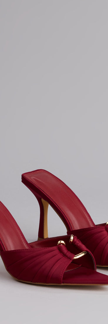 Touch Of Drama Stiletto Mules