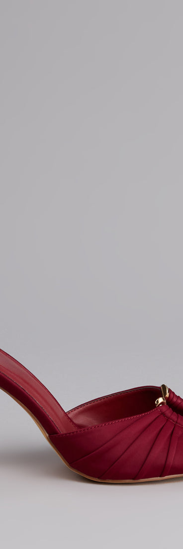 Touch Of Drama Stiletto Mules