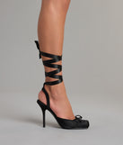 Tie It Up Satin Ballet Heels