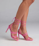 Major Moment Lace-Up Stiletto Heels