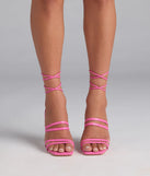 Major Moment Lace-Up Stiletto Heels