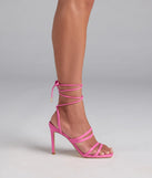 Major Moment Lace-Up Stiletto Heels