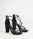 Whimsically Chic Butterfly Rhinestone Block Heels