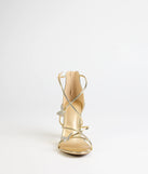Whimsically Chic Butterfly Rhinestone Block Heels