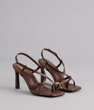 Luxe Minimalist Toe Ring Strappy Stiletto Heels