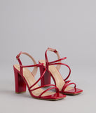 Serving Drama Strappy Block Heels