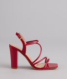 Serving Drama Strappy Block Heels