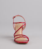 Serving Drama Strappy Block Heels