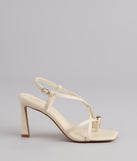 Luxe Minimalist Toe Ring Strappy Stiletto Heels