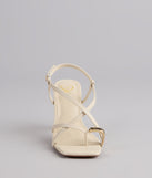 Luxe Minimalist Toe Ring Strappy Stiletto Heels