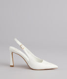 Polished And Powerful Slingback Stiletto Heels