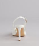 Polished And Powerful Slingback Stiletto Heels