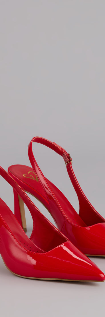 Bold Chic Slingback Stiletto Heels